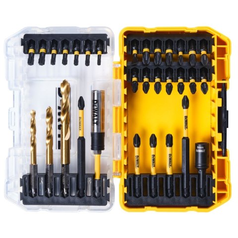 ZESTAW BITOW I WIERTEŁ 32SZT FLEXTORQ DEWALT DT70741T-QZ
