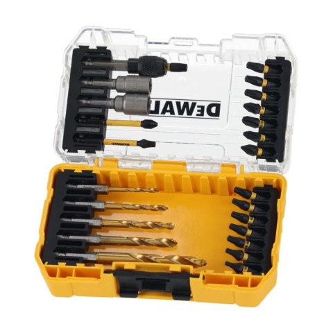 ZESTAW BITOW I WIERTEŁ DO METALU 25SZT FLEXTORQ DEWALT DT70735T-QZ