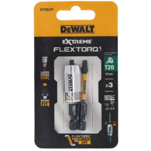 ZESTAW KOŃC. UDAR 2XT20/50/UCH MAGNET DEWALT DT70537T-QZ