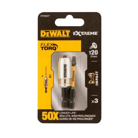 ZESTAW KOŃC. UDAR 2XT25/50/UCH MAGNET DEWALT DT70538T-QZ