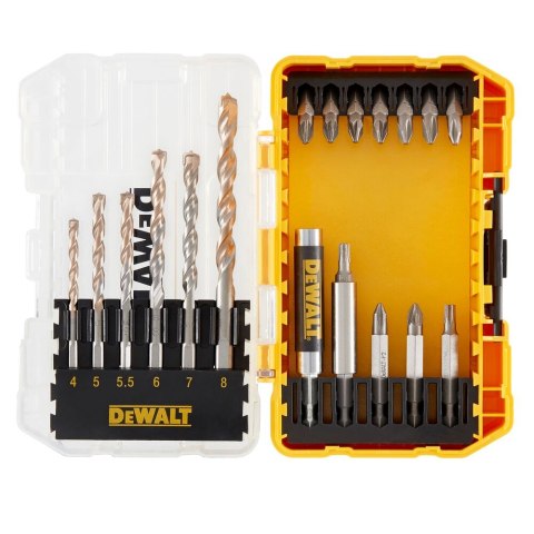 ZESTAW WIERTEŁ DO MURU EXTREME 19 SZT. DEWALT DT70712-QZ