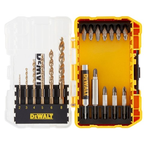 ZESTAW WIERTEŁ EXTREME 2 DO METALU, 19 SZT. DEWALT DT70711-QZ