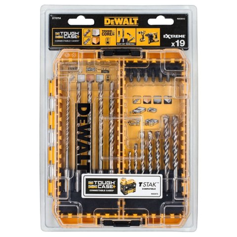 ZESTAW WIERTEŁ SDS PLUS 19 SZT. DEWALT DT70754-QZ