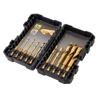 ZESTAW WIERTEŁ UDAROWYCH TYTANOWYCH 10 SZT. HEX DEWALT DT50050-QZ