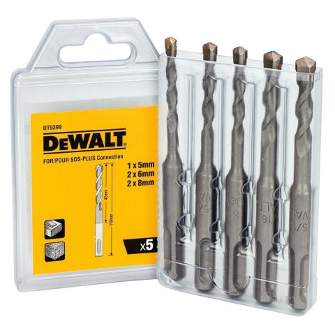 ZESTAW WIERTŁA DO MURU SDS-PLUS® 5SZT DEWALT DT9399-QZ