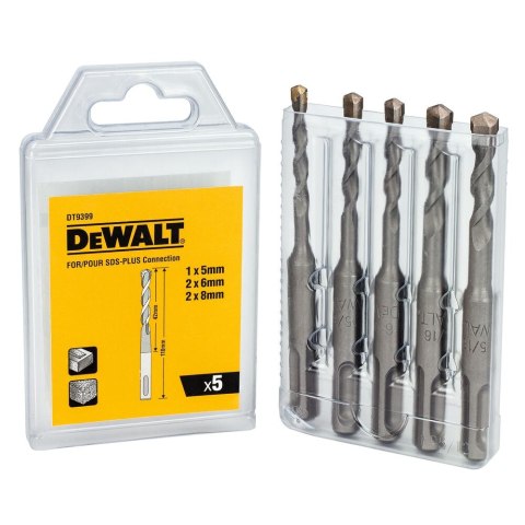 ZESTAW WIERTŁA DO MURU SDS-PLUS® 5SZT DEWALT DT9399-QZ