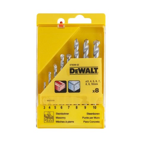 ZESTAW WIERTŁA DO MURU SDS-PLUS® 8SZT DEWALT DT9288-QZ