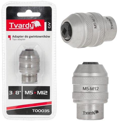 Adapter do gwintowników 3/8" M5-M12 CrV
