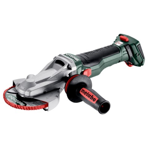 Akumulatorowa szlifierka kątowa z płaską głowicą WVBF 18 LTX BL 15-125 Quick Metabo 601308840