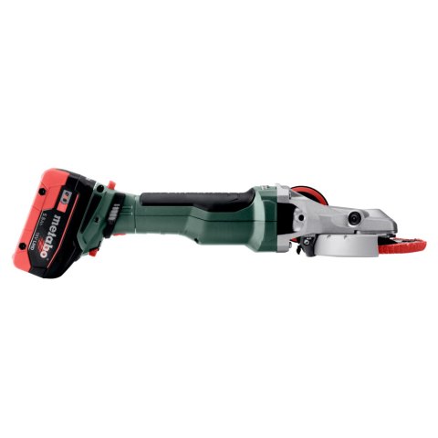 Akumulatorowa szlifierka kątowa z płaską głowicą WVBF 18 LTX BL 15-125 Quick Metabo 601308840
