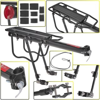 Bagażnik rowerowy tylny aluminiowy 50kg