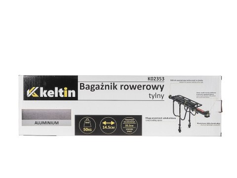 Bagażnik rowerowy tylny aluminiowy 50kg