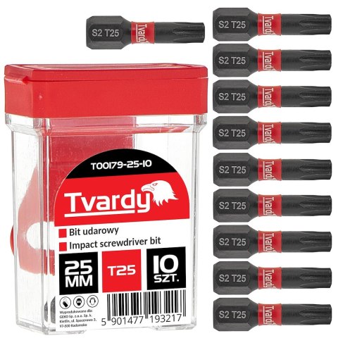Bit udarowy T25 25mm S2 - box (10/100/1200)