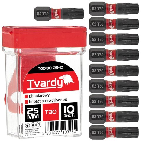 Bit udarowy T30 25mm S2 - box (10/100/1200)