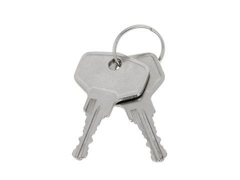 Klamka aluminiowa okienna z zamkiem na kluczyk