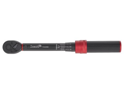 Klucz dynamometryczny 1/4" 5-25Nm TVARDY