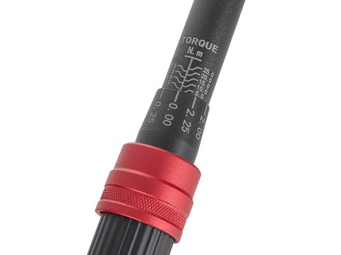 Klucz dynamometryczny 1/4" 5-25Nm TVARDY