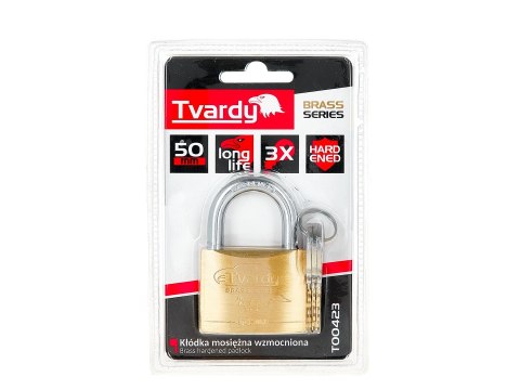 Kłódka mosiężna wzmocniona 50mm BRASS-SERIES