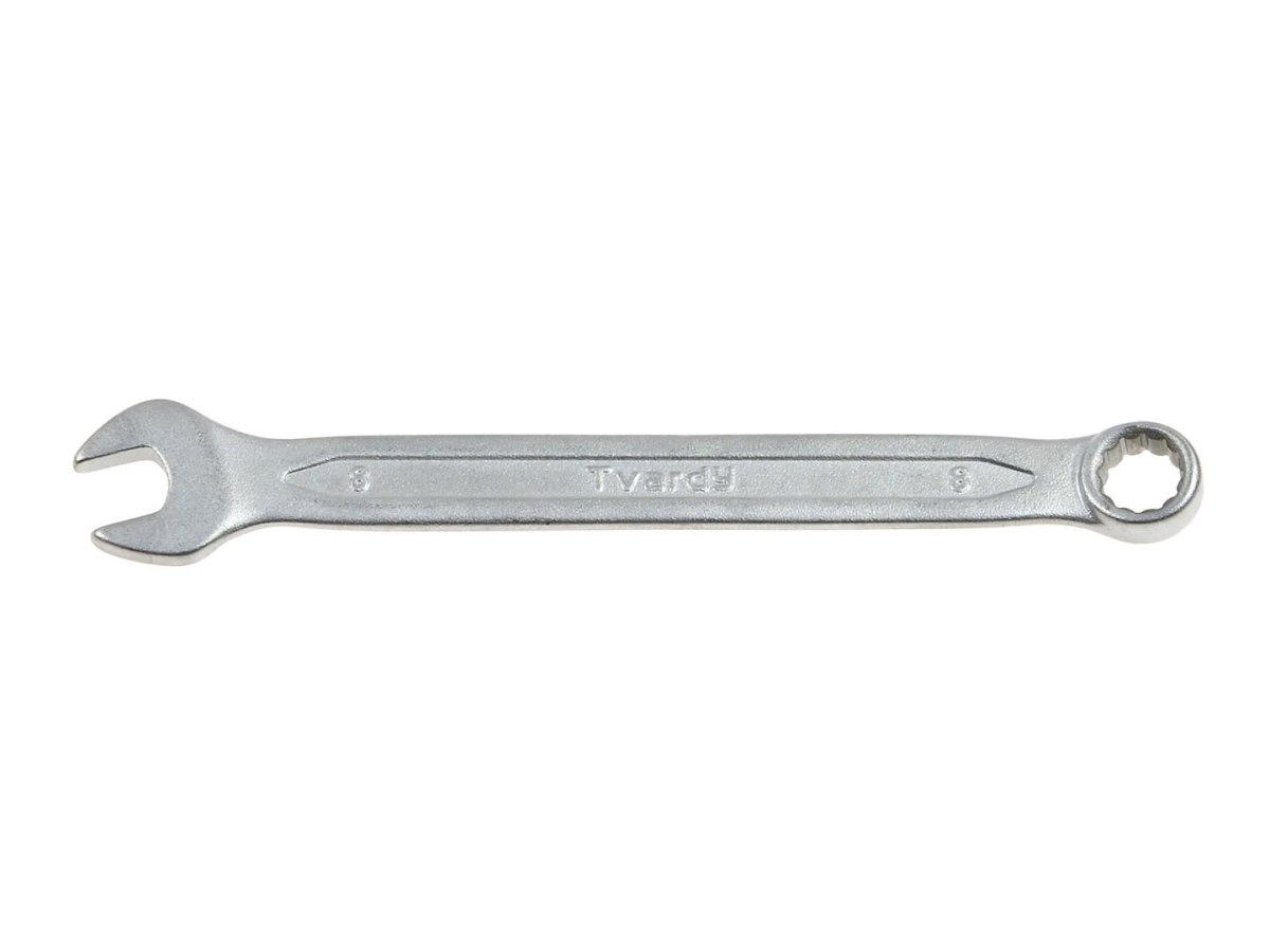 Klucz płasko-oczkowy satynowany 8mm CRV - CS DIN3113A