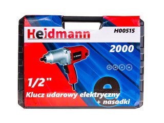 Klucz udarowy elektryczny 1/2" nasadki typ H