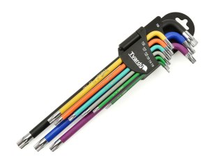 Klucze torx kolor T10-T50 9el. S2 długie-229mm