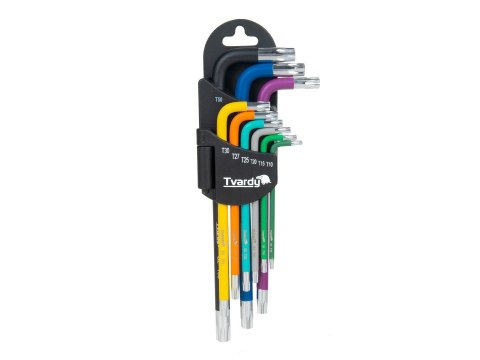 Klucze torx kolor T10-T50 9el. S2