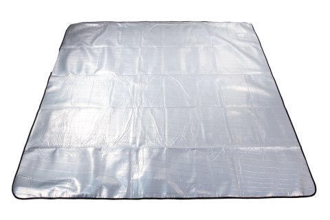 Koc plażowy z izolacją 200x200 (szaro-niebieski)