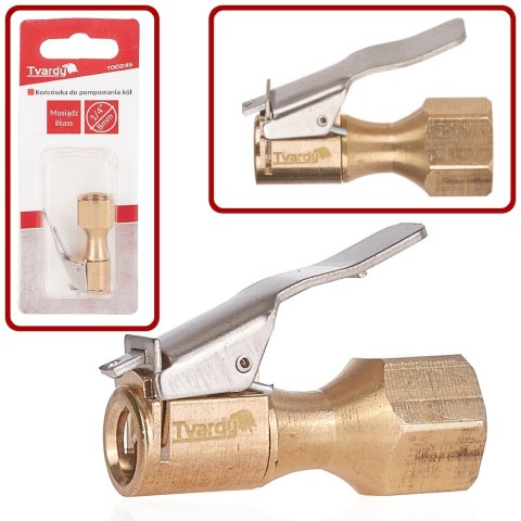 Końcówka do pompowania kół - mosiężna 8mm GW1/4"