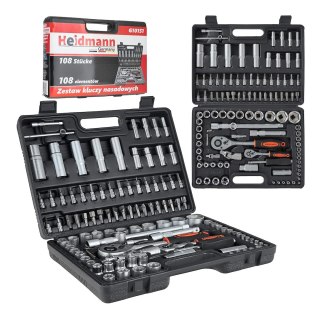 Kpl.kluczy nas.108el. 1/4",1/2",torx,typ H