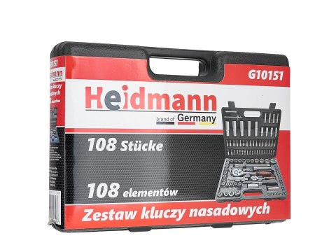 Kpl.kluczy nas.108el. 1/4",1/2",torx,typ H