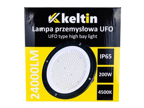 Lampa przemysłowa LED typu UFO 200W 24000LM 4500K IP65