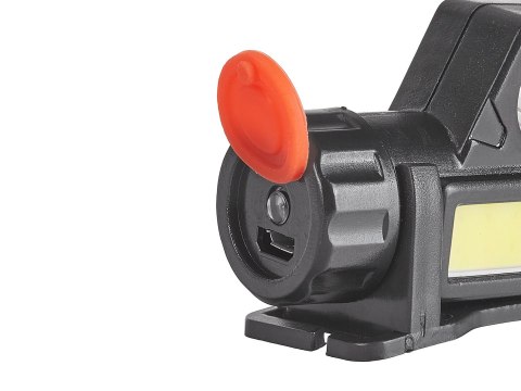 Latarka czołowa z obrotową główką LED COB 3W XPE 800mAh IP20