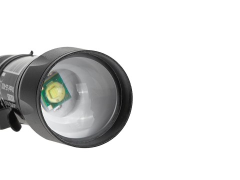 Latarka mini - taktyczna LED COB 10W 500mAh 500lm IPX5 - kartonik wystawowy