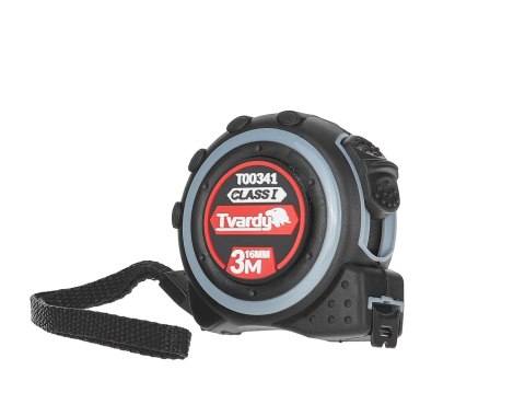 Miara zwijana nylon dwustronna 3m/16mm KLASA I