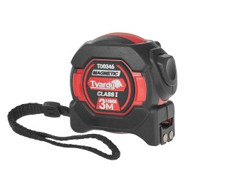 Miara zwijana nylon dwustronna z magnesem i autostopem 3m/16mm KLASA I - kartonik wystawowy