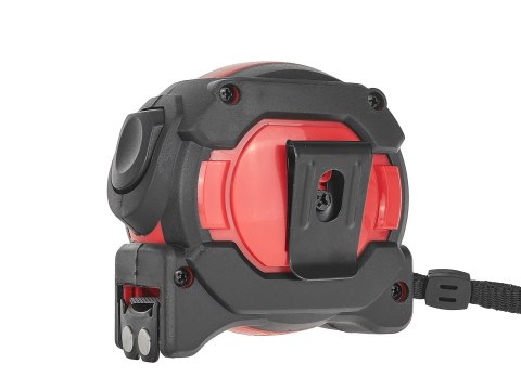 Miara zwijana nylon dwustronna z magnesem i autostopem 5m/25mm KLASA I - kartonik wystawowy