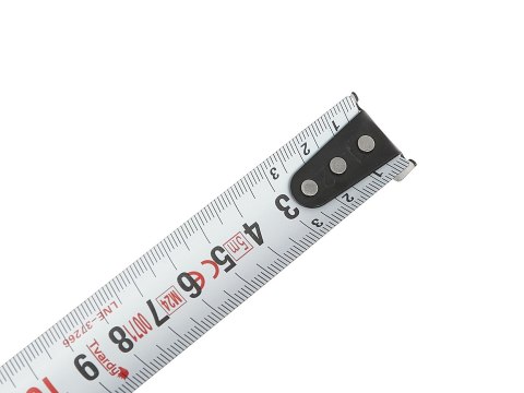 Miara zwijana nylon dwustronna z magnesem i autostopem 5m/25mm KLASA I - kartonik wystawowy