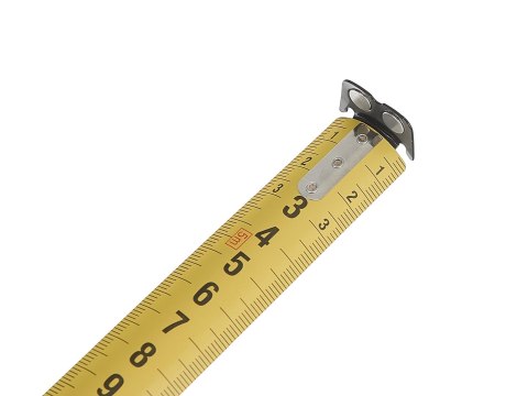 Miara zwijana nylon dwustronna z magnesem i autostopem 5m/25mm KLASA I - kartonik wystawowy