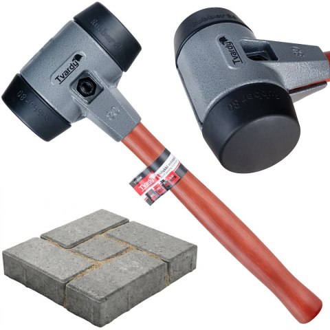 Młotek brukarski z miękkim bijakiem 80mm