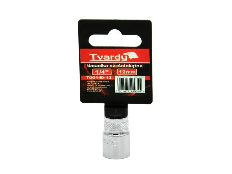 Nasadka sześciokątna 1/4" 12 mm TVARDY