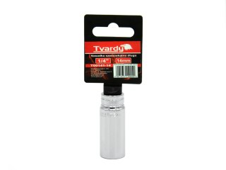 Nasadka sześciokątna długa 1/4" 14 mm TVARDY