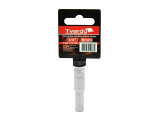 Nasadka sześciokątna długa 1/4" 6 mm TVARDY