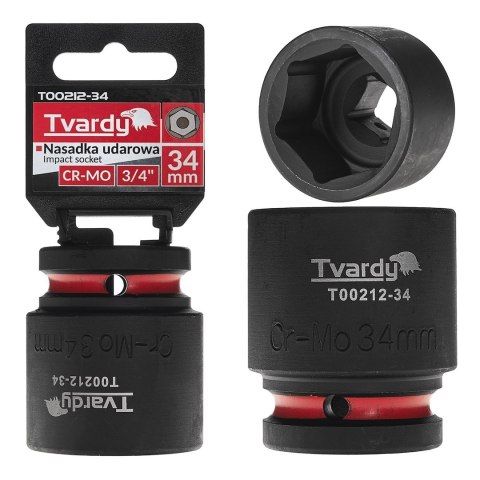 Nasadka udarowa 3/4" 6-kąt 34mm CR-MO