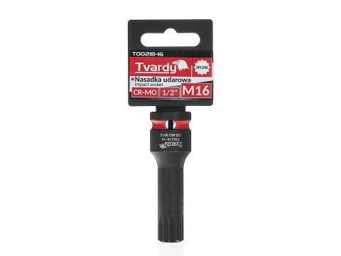 Nasadka udarowa SPLINE 1/2" M16 CR-MO