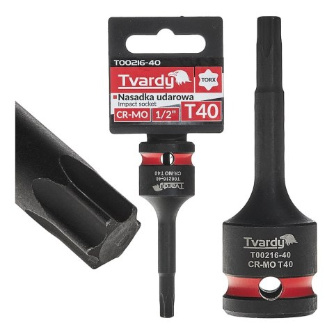 Nasadka udarowa TORX 1/2" T40 CR-MO