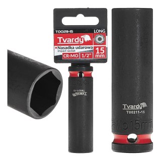 Nasadka udarowa długa 1/2" 6-kąt 15mm CR-MO