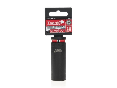 Nasadka udarowa długa 1/2" 6-kąt 18mm CR-MO