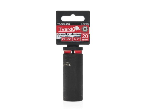 Nasadka udarowa długa 1/2" 6-kąt 20mm CR-MO