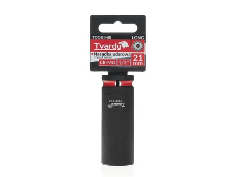 Nasadka udarowa długa 1/2" 6-kąt 21mm CR-MO