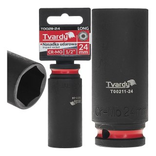 Nasadka udarowa długa 1/2" 6-kąt 24mm CR-MO